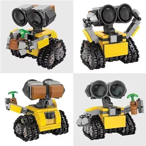WALL-E Building Blocks Kit, MOC Multi Joint Movable Classic Pixar Movie Model, DIY Assembly Bricks Educational STEM Toy for Kids Children, Collectible Building Block Set, Perfect Rising Festival Birthday Holiday Gift for Boys Girls, Bricker Build Sets