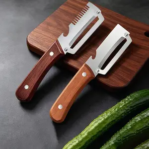Viral Must-Have Kitchen Peeler | Sharp Stainless Steel Blade, Cozy Wooden Handle + Built-In Bottle Opener – No More Struggling With Tough Skins