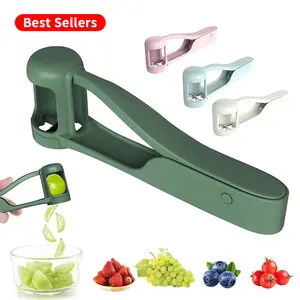 Fruit Slicer, Multi-Functional Stainless Steel Fruit Cutter, Perfect for Cherry Tomatoes, Strawberries & Blueberries, Lightweight Kitchen Gadget for Fruit Salad and Cake Decor-Summervibes