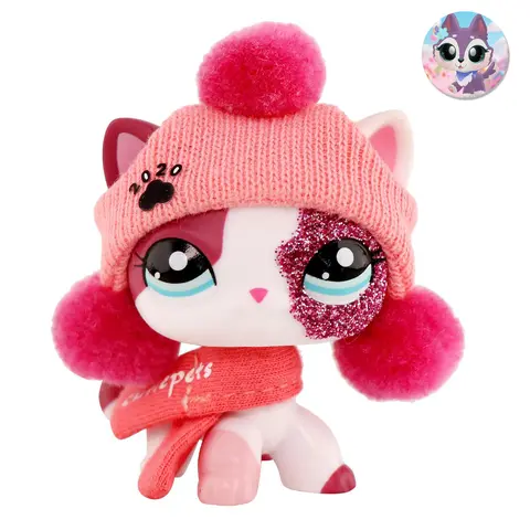 LittlePeta Mini Shorthair Cat Bobble-Head - LPS Collectible Animal Figurines, Cute Character Toy, Girls' Learning Play Aid, Crafts Use, PVC-Free Safe Materials, Ages 12+, 12 Years Above Collectible Figure Decor