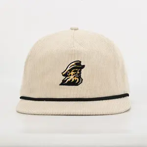 Appalachian State Corduroy Rope Hat- Khaki