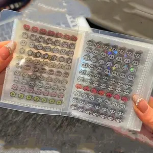 4800 Mini Cute Sticker Set + Storage Book, Sticker Album, Portable Transparent Plastic, Various Beautiful Patterns, Perfect for Diary DIY, Craft & Scrapbooking