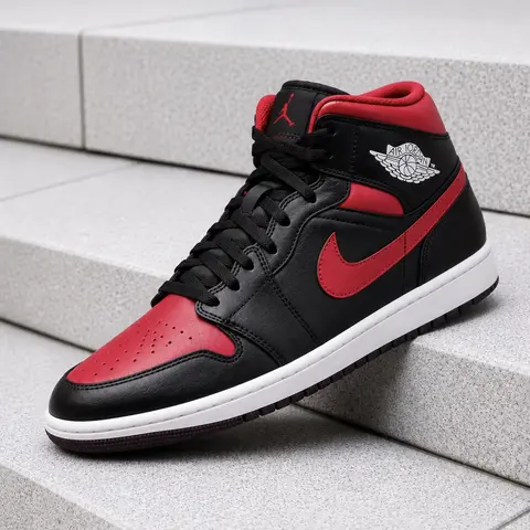 Nike Air Jordan 1 Mid Bred Twist DQ8426-067 Men's Fashion Sneaker New