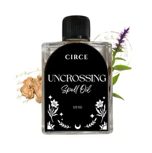 Uncrossing Spell Oil 1/2 oz | Break Curses, Banish Bad Luck, & Remove Negative Energy | Spiritual Protection & Cleansing