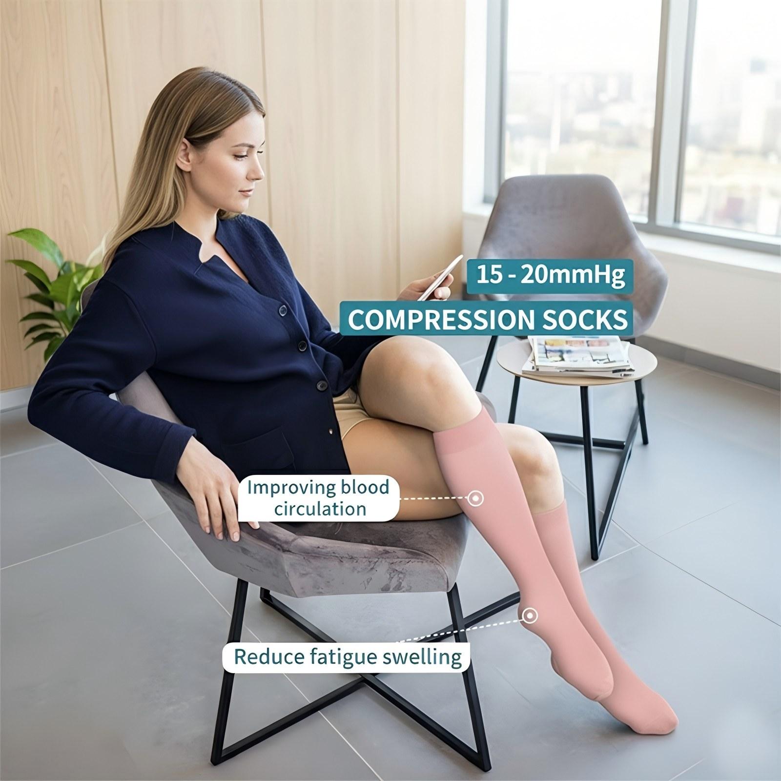 MhzyCaus 6 Pairs Calf Compression Socks for Women & Men – Cancel Boring, Streetwear Patterned & Dots Design, Urban Fit, All-Day Fresh, City Hustle Vibes for Subway Rides Sports