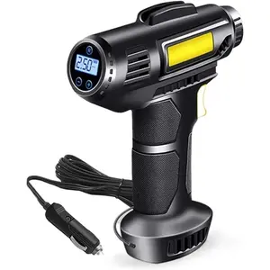 Tire Inflator - Portable Electric Vehicle Tire Air Pump, Wired Car Tire Pump, Car Power Adapter, Digital Pressure Gauge, Car Air Pump for Car Gifts,car accessories