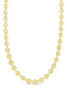 Mini Round Disk Chain Necklace