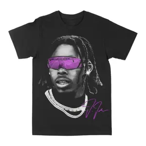 Justin Jefferson _Big Face_ Graphic Tee 90s Unisex Streetwear adult and Youth Tee - Retro Vibe, Bold Style