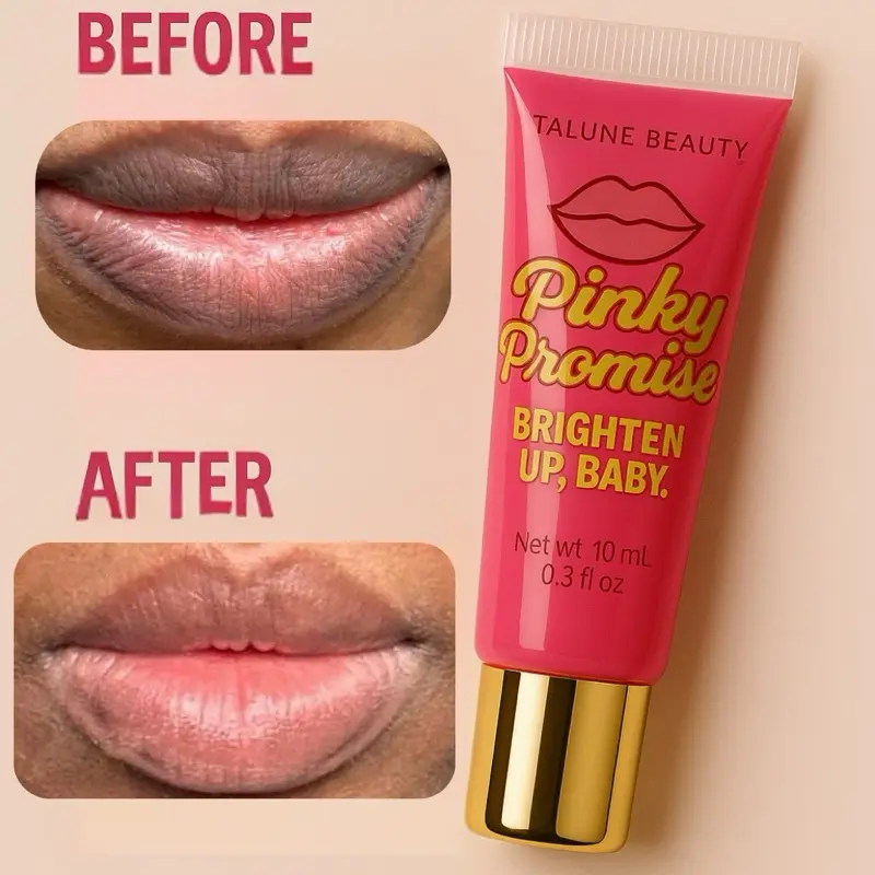 Talune New Dark Lip Balm - Fade Pigmentation, Exfoliate & Repair | Glossy Lip Mask for Shine, Treatment for Dark Lips 10ml Brightening Balm elf pink Moisturizing Hydrating Rose. Remove Dark smoke lips &  lip hyperpigmentation Moisture Hydrate Moisturizer.