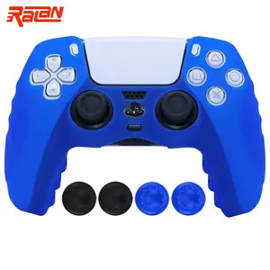 Soft Silicon Protective Case Cover For PS5 Controller Gaming Accessories Console Accessory Skin Cases For Playstation 5 Gamepad Controle Controller Games Accessories