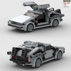 Back To The Future Time Machine Building Blocks Model Toy Building Kit, 214pcs/set Creative Blocks Building Toy, Educational Assembling Toy for Teenager & Adult