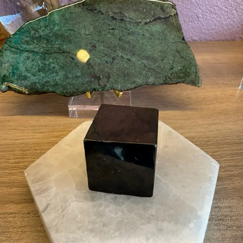 Shungite Cube – Protection, EMF Shielding & Grounding Energy Stone