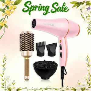 Blown Away Ionic Hair Dryer | 1875W Quick-Dry, Ceramic Coating Heat Damage Protection, Diffuser & Styling Comb Accessories, Lightweight & Quiet, Adaptable to All Hairstyles,valentine's day gifts for her/him