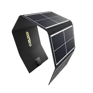 CRUXD Pocket Solar Panel 20W/10W with USB 3.0, 5V/4.8A, Foldable Fast-Charging Power Backup, Portable Outdoor Camping Essentials, Car Emergency, Universal Power Charger for Phone, Emergency Solar Power, Hiking and Outdoor Trip(No Power Storage)