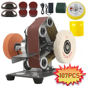 3-in-1 Mini Belt Sanding Machine - Electric Belt Sanding Machine, Polishing And PolishingMachine, Adiustable -13x1.2 Inches DlV Electric Sanding Machine, Mini Desktop Belt SandingMachine,7-speed Multifunctional Knife Making Woodworking Blade