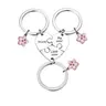 Mother Daughter Keychain for 3,Mother Big Sister Little Sister Keychain for 3, Sweet Meaningful Gift for Mom for Mother's Day, Birthday, Christmas or Just Because