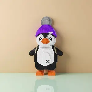 6854 Piece Cute Penguin Building Blocks Set, Block Figures, Animal Theme Puzzle Toy, Interlocking Bricks, DIY Model Kit, Home Activity Gift