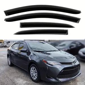2014-2019 Toyota Corolla Sedan Tape-On Window Visors/Sun Shades - Air Deflectors/Vent Guards for Rain & Sun Protection