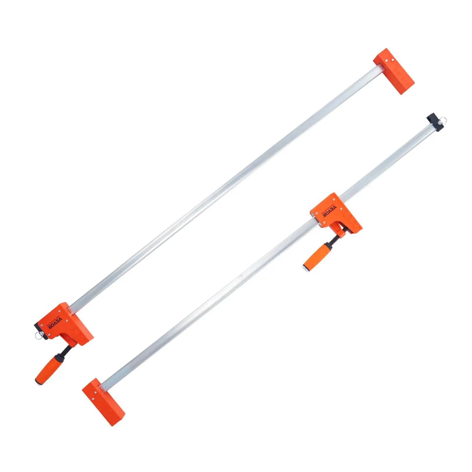 【summerfinds】VEVOR Bar Clamps for Woodworking, 2-Pack 50" Parallel Clamp Set, F Clamp with 1100 lbs Load Limit, Even Pressure, High-strength Plastic and Carbon Steel, Wood clamps for Woodworking Metal Working