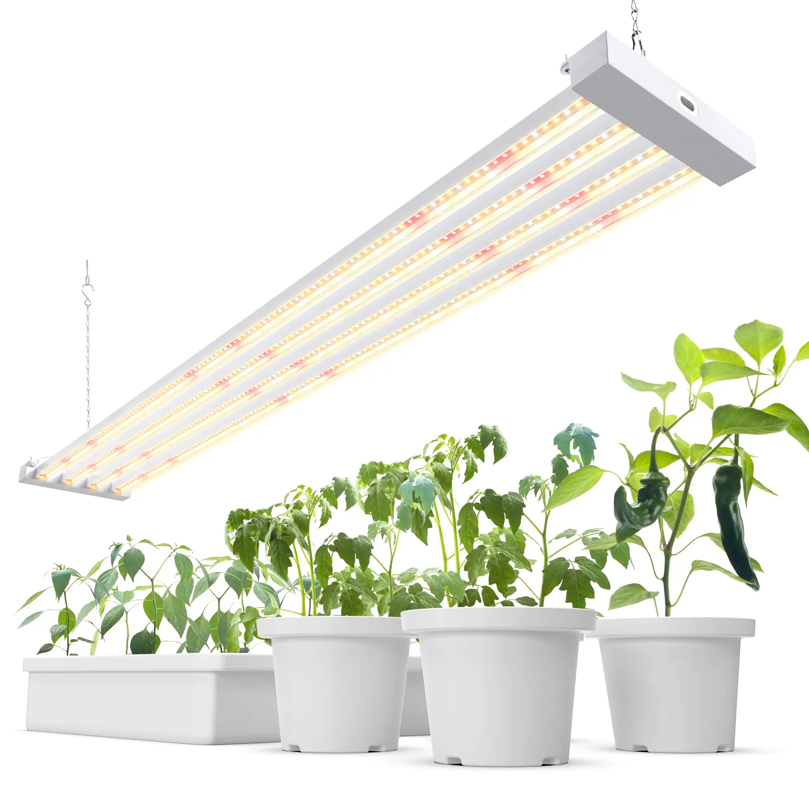 Barrina TX-L84 4FT LED Grow Light, 84W 4-Panel Wider Coverage, Full Spectrum, High PPFD, Linkable Hanging Fixture with Plant Stand for Indoor Seeding, Flower, Garden, Mini Greenhouses & Plant Germination Equipment, 1 Pack