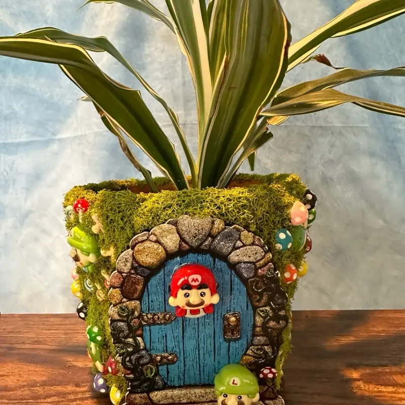 13. Handcrafted 4in Terracotta pot for home garden
