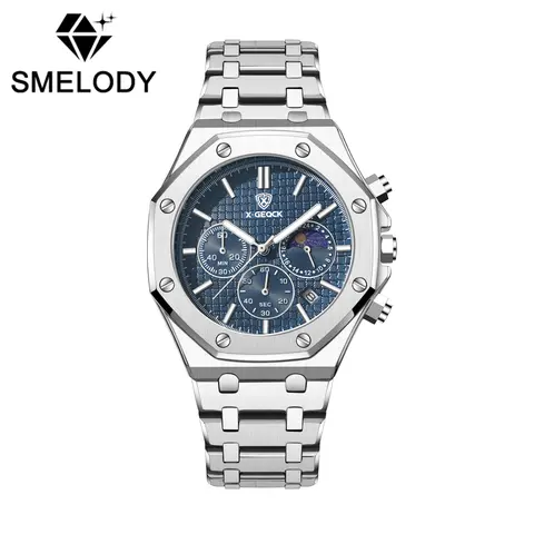 Men's Urban Fashion Analog Quartz Wristwatch - Polygonal Face, Luminous Chronograph, Durable Waterproof Trendy Multifunctional Watch, Modern Chic Men's Watch, Everyday Accessory, Gifts for Him