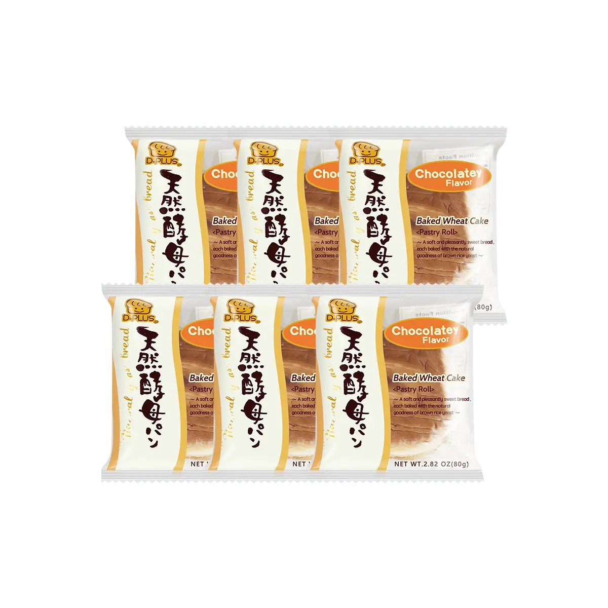 D-PLUS Chocolate Natural Yeast Bread - 6 Pieces, 2.82oz D-PLUS Chocolate Natural Yeast Bread - 6 Pieces, 2.82oz