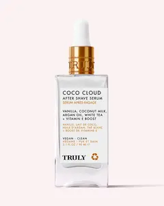 Coco Cloud After Shave Serum – Post-Shave Ingrown Hair and Hyperpigmentation Fighting Body Serum – Soothes Redness and Inflammation with Argan Oil, White Tea & Coconut Milk – Fades Dark Spots and Calms Skin – Coconut Vanilla Scent
