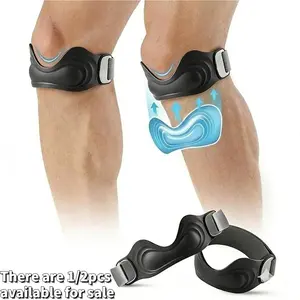 Adjustable Silicone Patella Support Brace with Butterfly Padding, Patella Belt, Relieves Knee Pressure, Ideal for Jumping Knee, Running, Basketball, Exercise, Patella Stabilizer Knee Brace