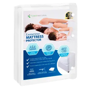 Hygas Natural Luxurious Mattress Encasement - Water Resistant, Bed Bug Protection, and Mold & Mildew Prevention