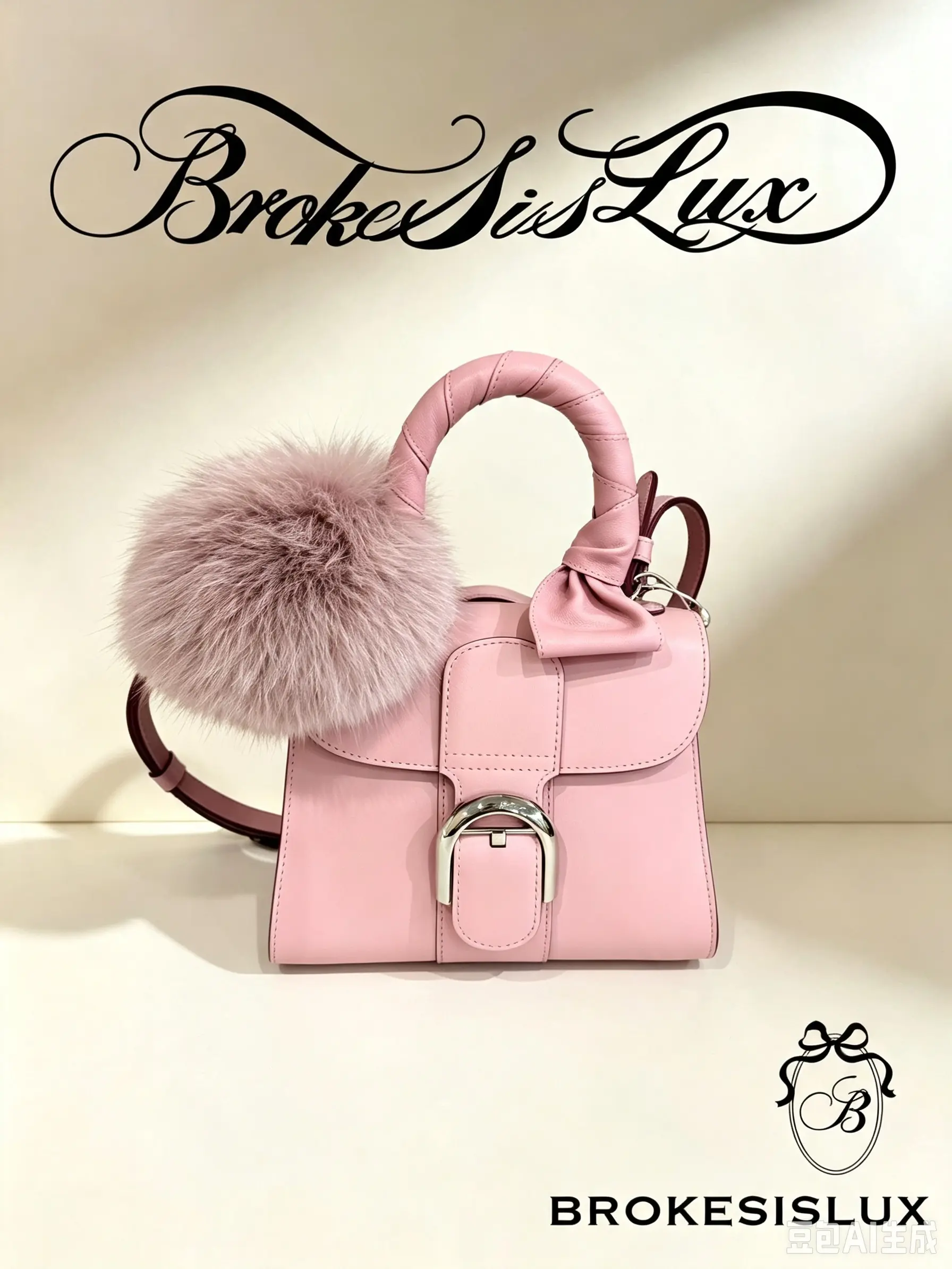 Pre-owned delvaux Brillant Mini Satchel, Pink Calfskin