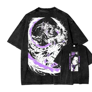 Vintage Wash Anime Shirt, Graphic Anime Tee, Anime Apparel, Anime7 Shirt, Otaku Anime Gift, Aesthetic Anime, Gift for Anime Fan