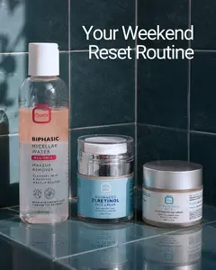 OMIC+ Red, White & Blue Bundle- Biphasic Micellar Water, Retinol Cream, Hyaluronic Acid Daily Moisturizer