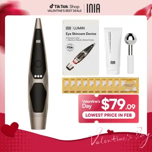 INIA LUMIN 4-in-1 Eye Skincare Wand – 3 Mins a Day for Fewer Lines in 14 Days & Less Puffiness in 21, FDA-Cleared, Spa-Level Results at a Fraction of the Price, Lift & Brighten Eyes in Just Weeks