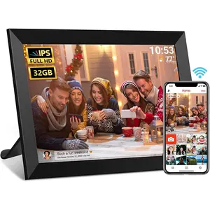 FRAMEO Digital Photo Frame, 10.1 Inch WiFi Digital Picture Frame with 1280x800 IPS   Screen, 32GB Storage Auto-Rotate Wall Mountable Easy Share Photos or Videos via Frameo App from Anywhere
