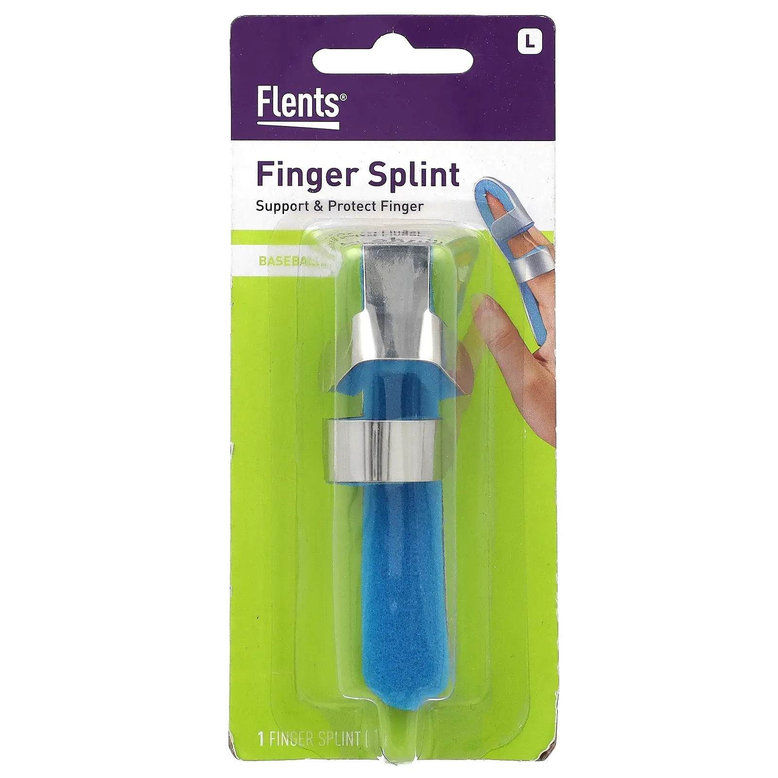 Flents Baseball Finger Splint, Large , 1 Count