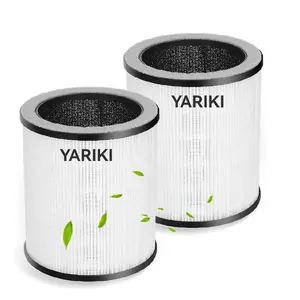 P60 Replacement Filter 2 Pack, 3-in-1 Filtration System with H13 HEPA Filter, Compatible with YARIKI/TPLMB P60 & Vhoiu KJ50 Air Purifiers, Effectively Removes Allergens, Wildfire Smoke, Dust, Odors, Pollen & Pet Dander