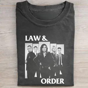 Vintage Olivia Benson And Elliot Stabler Graphic Tee - Law & Order Squad - SVU Movie Shirt - Iconic Movie Tee - Iconic TV Show Shirt - Gift T-shirt - Unisex Cotton - Women Clothing - Top Menswear Womenwear Streetwear Crewneck