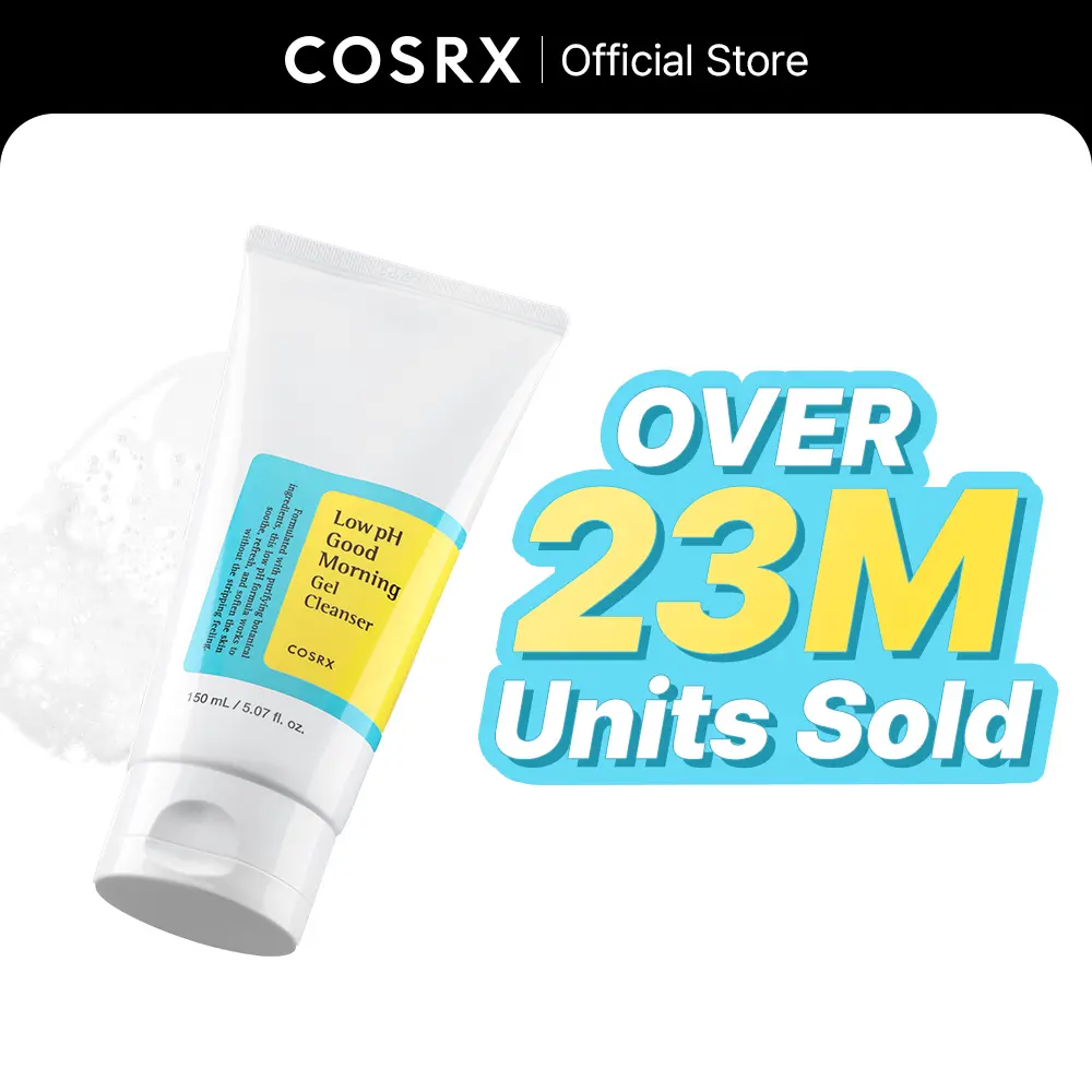 [COSRX Official] Low pH Good Morning Gel Face Cleanser - Gentle Hydrating, Non-Drying Korean Beauty Skin Care Wash for Sensitive, Adult Skin, Balancing & Soothing Hypoallergenic Daily Facial Cleanser