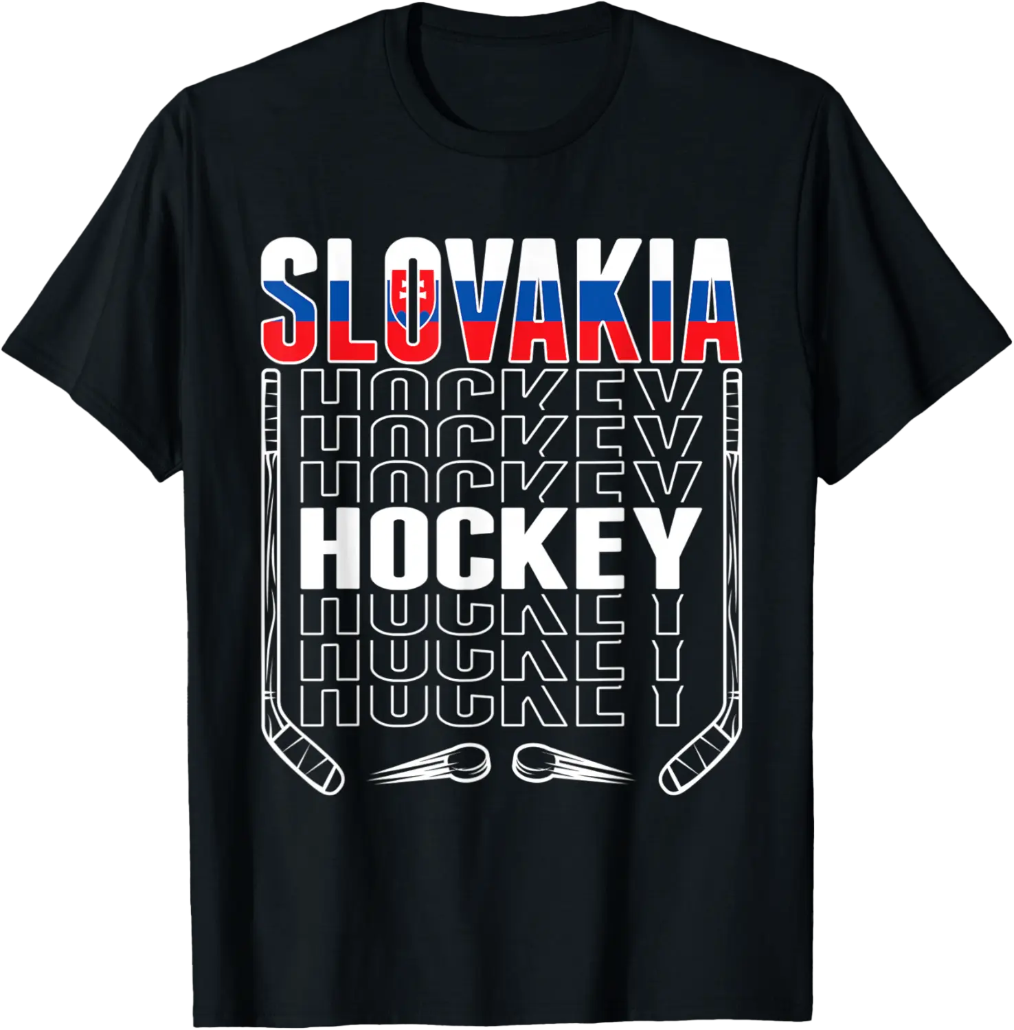 Slovakia Ice Hockey Fans Jersey Slovak Flag Hockey Sticks T-Shirt - Michaelapa Shop 87B0B7B93ZLD