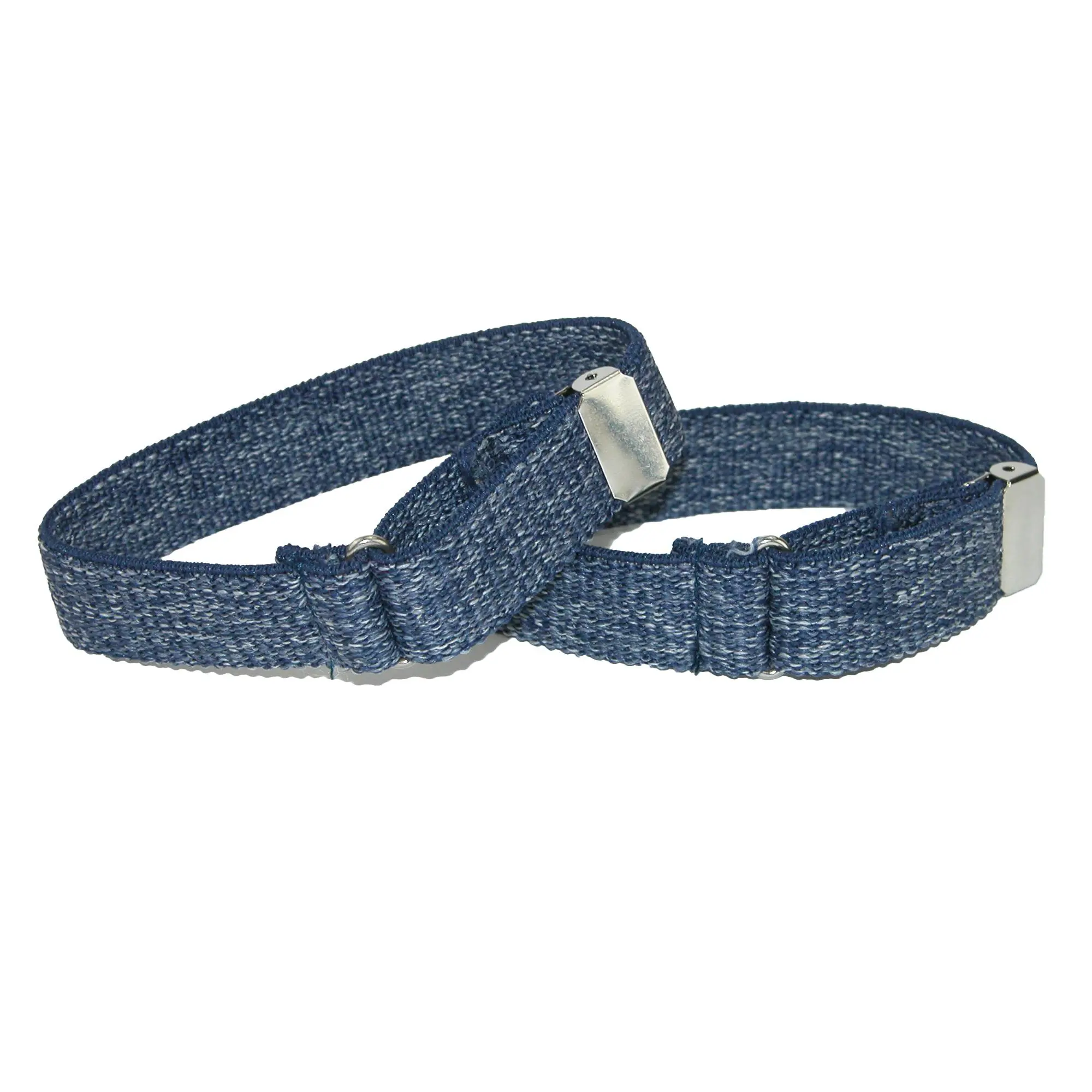 CTM Men's Elastic Denim Adjustable Armband Sleeve Garter, Garters, Embroidery, Heavy Duty