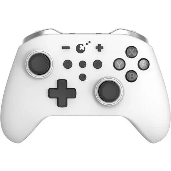 Nintendo Switch Zen Pro Wireless Game Controller - White, Adjustable Stick Design, Rubber Buttons, Stable Connection, 1-Touch Recording, FPS Mode, AI Key, Auto Run Hands-Free, Multi-System Compatible with Switch, PC, Android, iOS [Console Accessories]