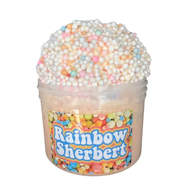 Rainbow Sherbert Scented Floam Bead DIY Bubble Popping Kit