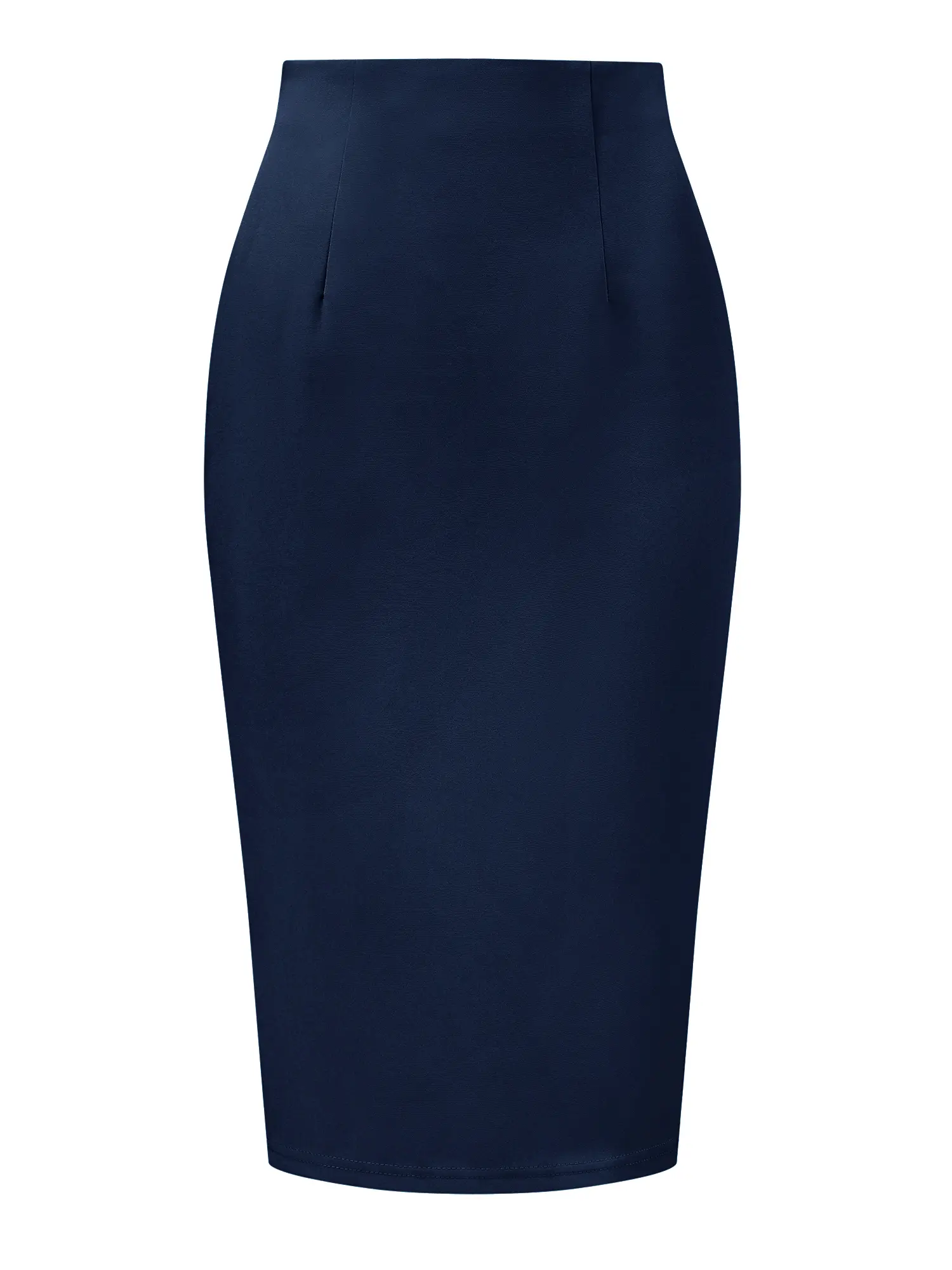 INSPIRE CHIC Knee Length High Waist Basic Business Suit Pencil Skirt