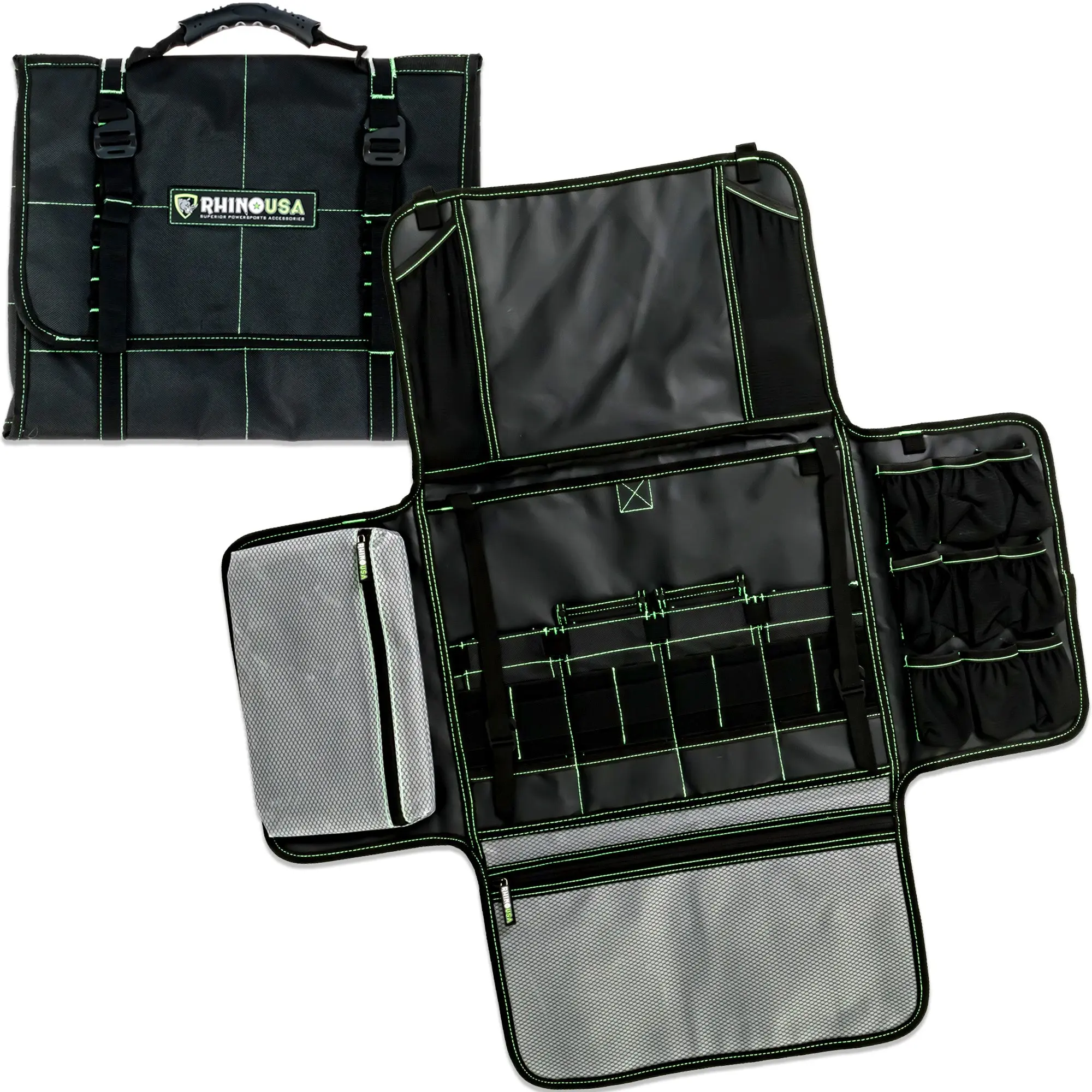 Rhino USA Camping Kitchen Organizer: Ultimate Overland Camp Accessory For Outdoor Cooking, Spice Rack, Utensil Storage and More! Rhino USA Camping Kitchen Organizer: Ultimate Overland Camp Accessory For Outdoor Cooking, Spice Rack, Utensil Storage and More!