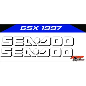SEADOO GSX 1997 Hull Decals Graphics / Decal / Sticker Kit