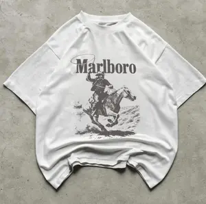 Vintage Marlboro Cowboy T-Shirt, Gifts Shirt, Unisex Vintage Graphic Tees Gothic Grunge Y2k Emo Scene Amity Affliction Style Clothes Men Women Streetwear