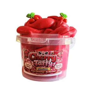 Cherry Taffy Slimedough Slime - 10 oz Bucket - Non-Sticky - Sensory