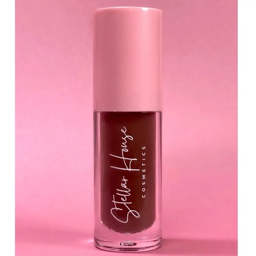 Deep Brown Lip Gloss- “Lava Cake” Smoothing Mango Butter- Non sticky - Moisturizing Coconut Oil- Vegan - Cruelty Free - Glossy - Moisturizer -  Hydrating- Chocolate Flavored