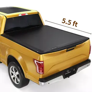 [Fits 2015-2024 Ford F-150] 5.5 Ft Bed, Soft Roll Up Truck Bed Tonneau Cover